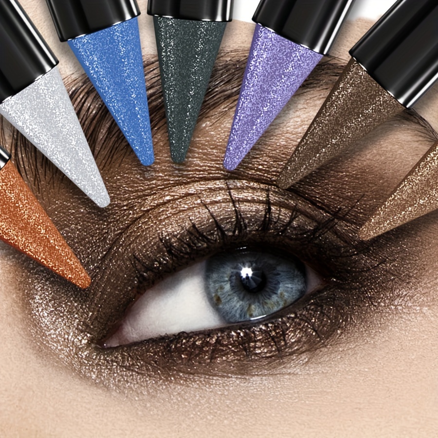 vibrant   glitter eyeshadow stick colorful makeup pen for mesmerizing eyes longwear waterproof swivel eyeliner   eye shadow palette in a convenient stick format