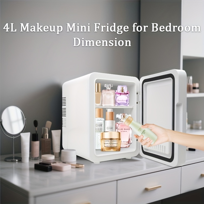 6l white mini refrigerator usb powered compact fridge with semiconductor cooling adjustable shelves door lock portable for bedroom office dorm car desk ideal holiday gift mini     modern appliance durable mini fridge bedroom appliance spacesaving design   cooling travel essentials