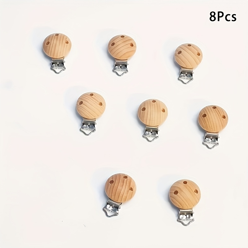 Image of Imitationwoodclipsheavydutysuitableforjewelrymakingshoeandbootdecorationstrapscompatiblewithstringwireropefabrichandmadeitemspiecesjewelryconnectorshandmadematerialsfundesignsdwoodclips