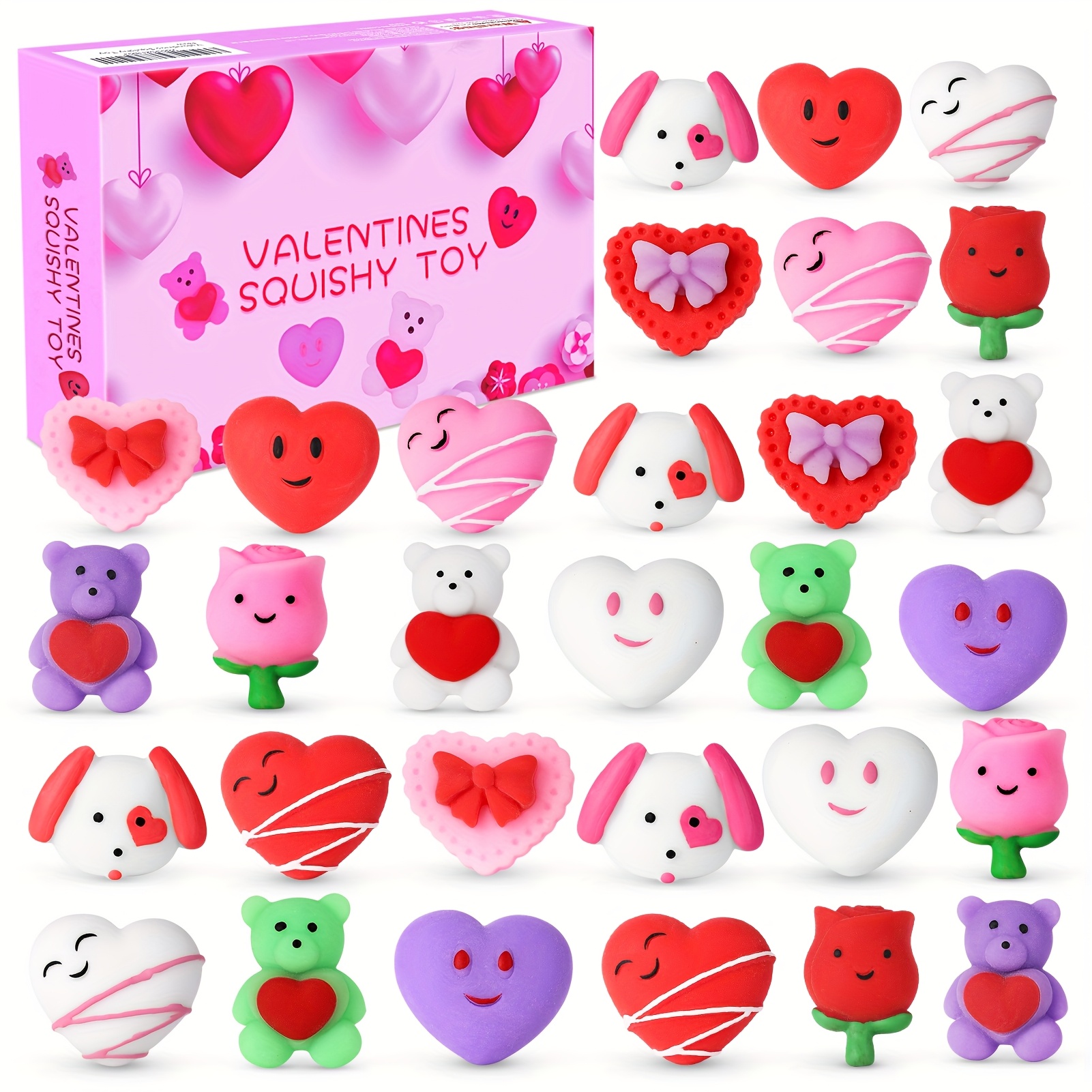 

30pcs Mini Toys - Perfect Valentine's Day Gifts For , Relax Party Favors & Classroom Bags