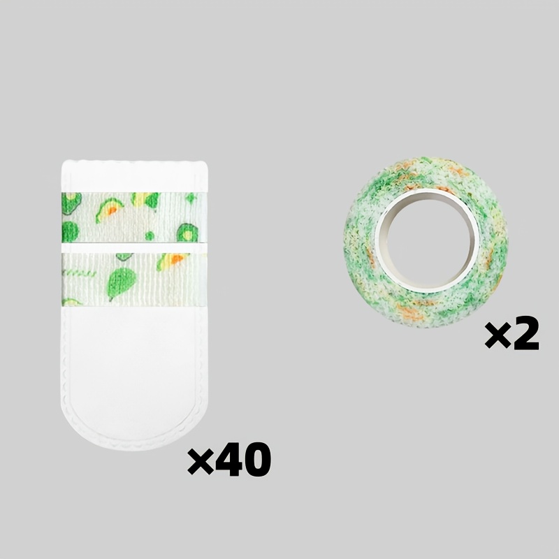 Image of 40pcs Pet Disposable Boot Covers, With 2 Rolls Of Straps Random Color, Preventing Pets' Dirty Wet Feet In , Breathable Non-woven Covers, Wash-free Dog Paw Protectors