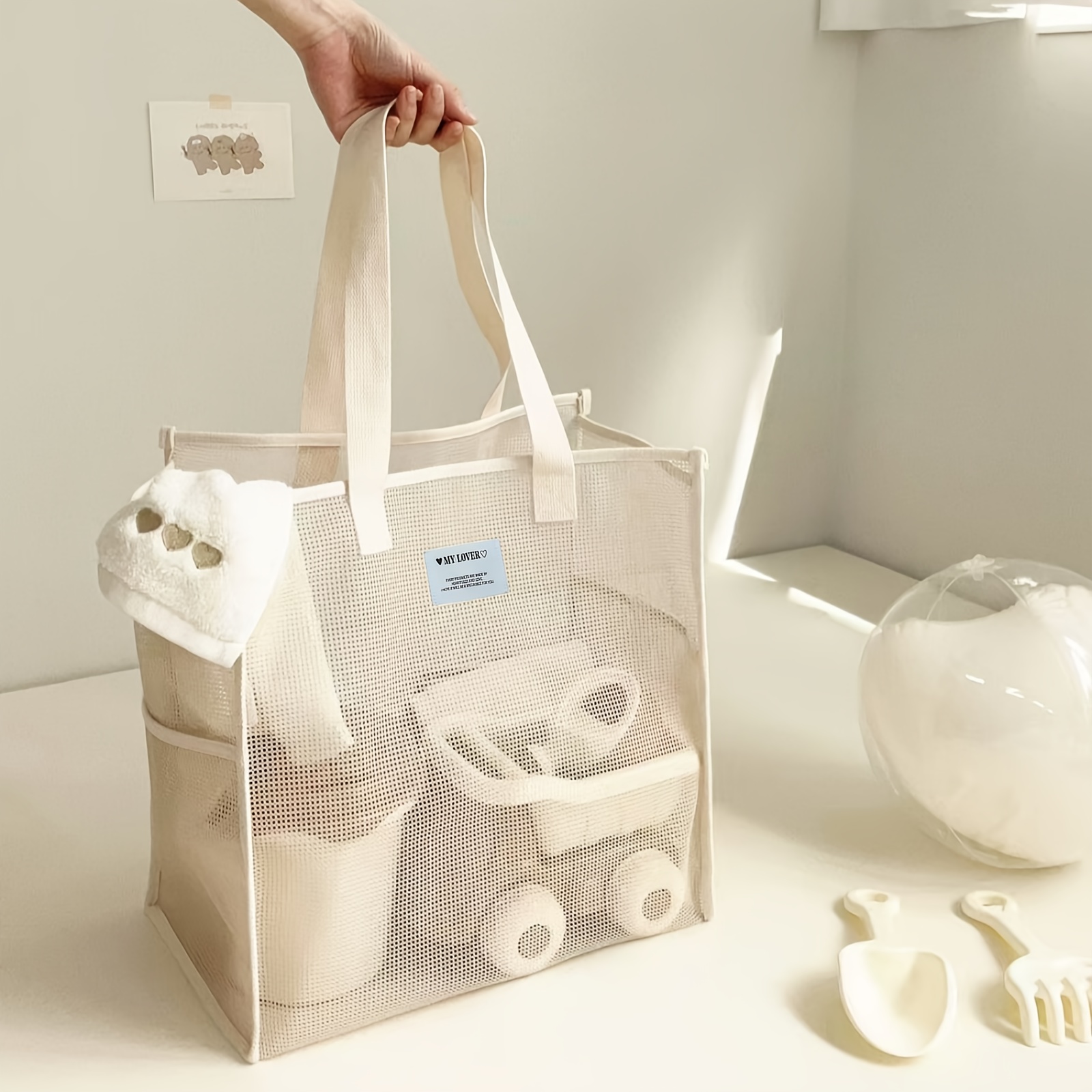 E-shop Strapazierfähige Strandtasche mit großem Fassungsvermögen für Sommer-Fitness- und Schwimmzubehör