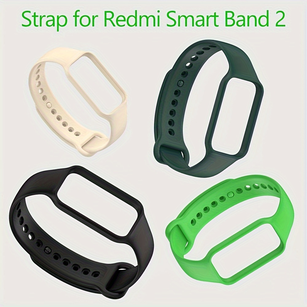 Bands Compatible with Xiaomi Redmi Smart Band 2 Wristband Strap with Rugged  Bump Case for Mi Redmi Smart Band 2 Band