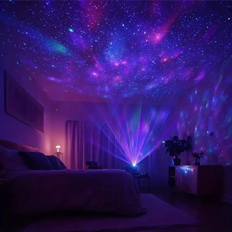 3 in 1 multi color projector with remote control usb powered portable pvc design for bedroom game room home theater ideal for relaxation and ambiance enhancement game room lighting lighting colorful light show Product details 1