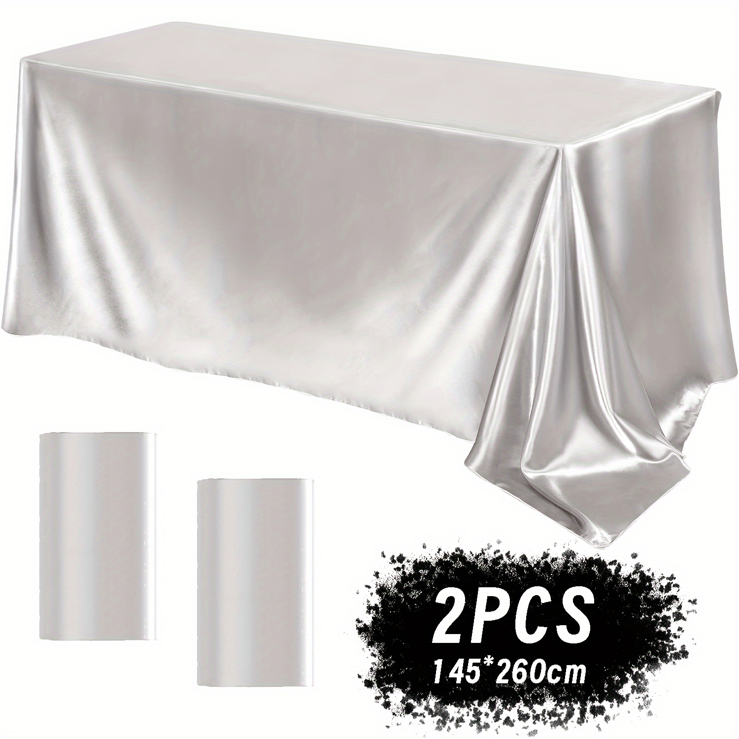 

Tablecloth Set Of 2 - Rectangular Table For Wedding, Banquet, Parties - , , , Christmas Decor