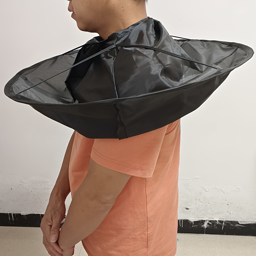 1pc, Umbrella-Shaped Hair Cape, Professional Salon Hair Gown, Foldable Polyester Hair Hat, Easy to Clean, Durable Hair Salon Wrap