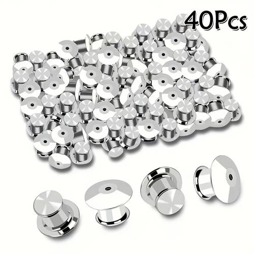 locking pin back with keeper metal pin back for button painters sleeve pin locking diy button badge pin back supplies