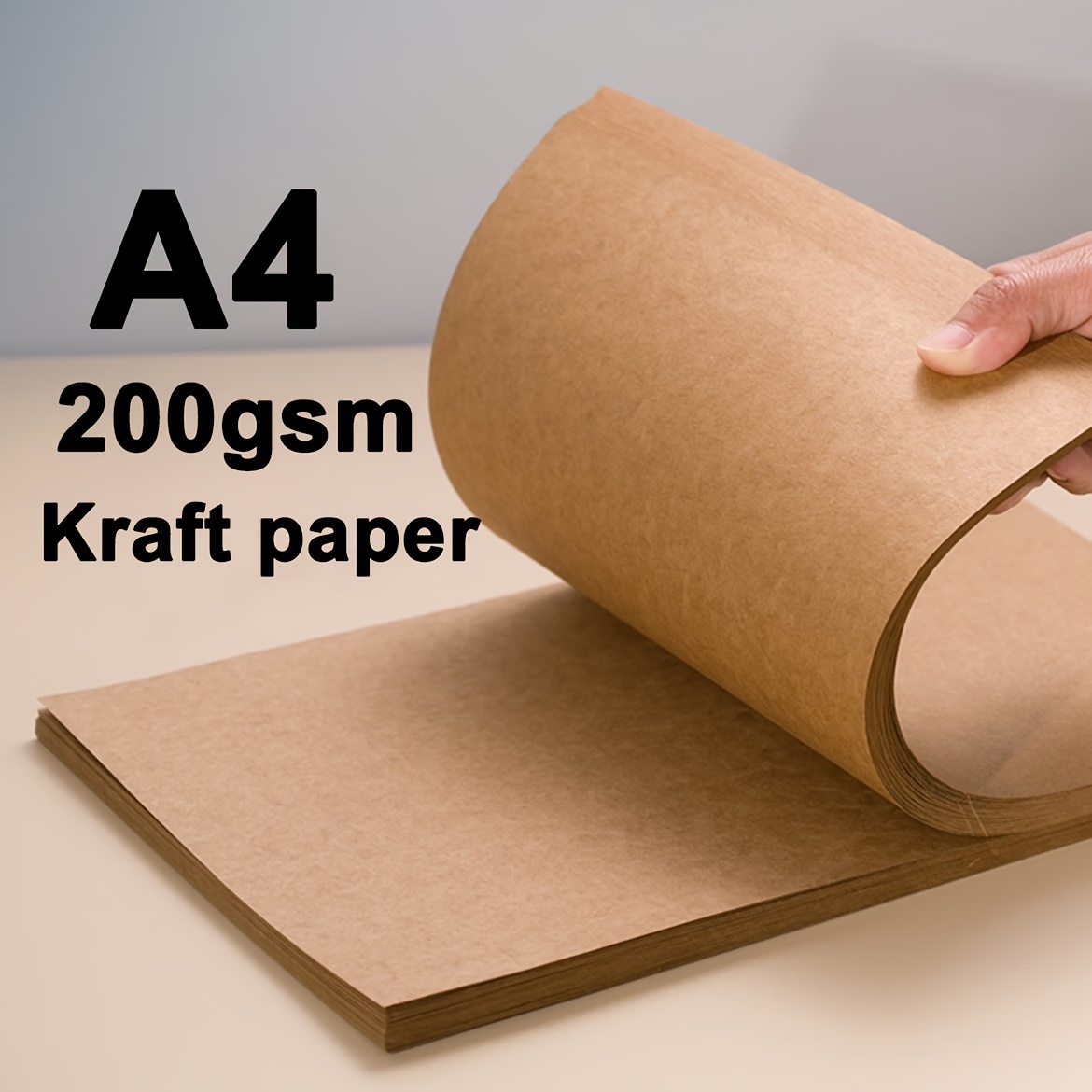 

20/ Sheets A4 200gsm Kraft , , & Wrapping For , , Drawing, Diy , 11.69x8.27