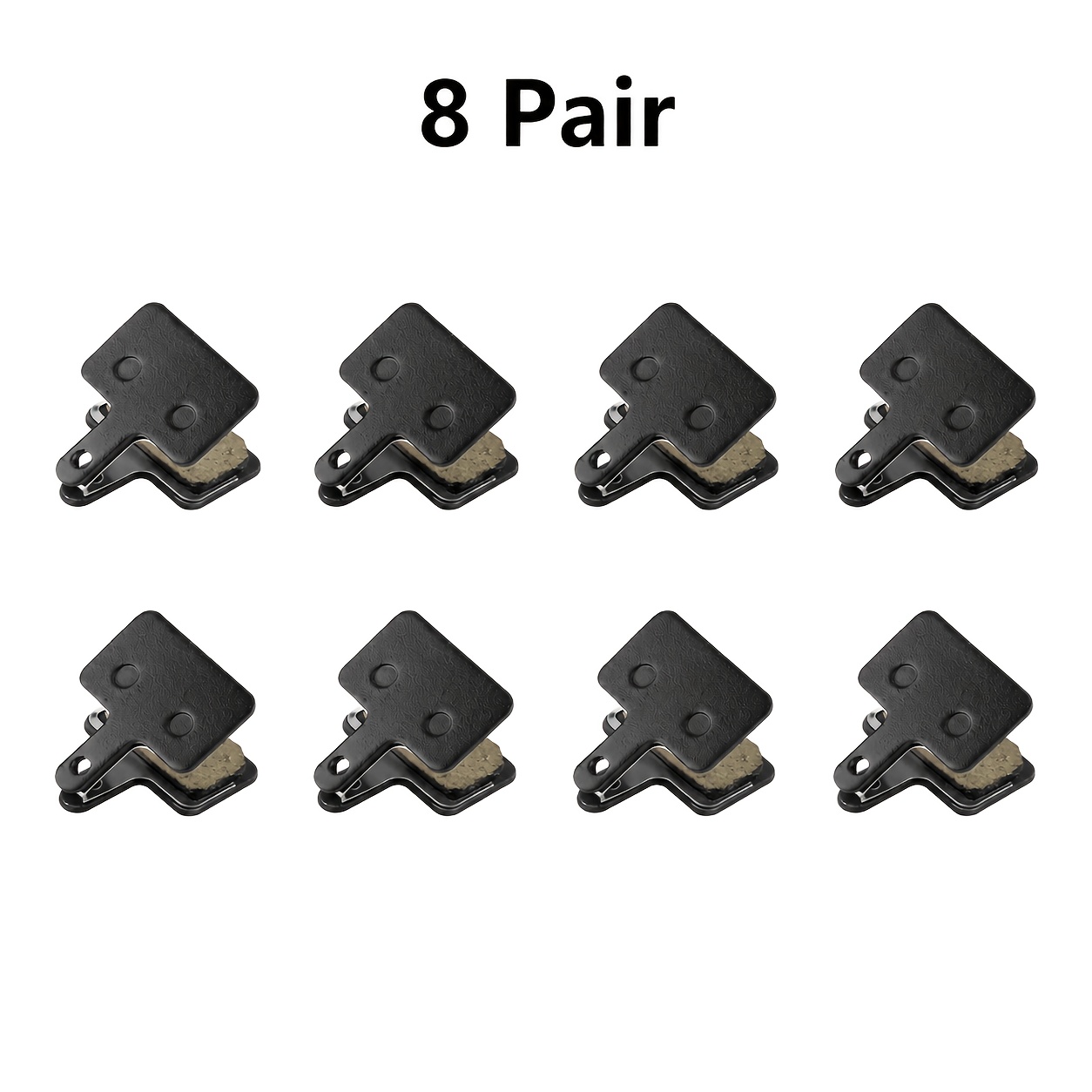 TEMU 8 Pairs Of Semi-metallic Mtb Hydraulic , Suitable For Zoom M355 M375 M395 M446 M447 M575 Calipers, Bicycle Mountain Bike Resin Composite Brake