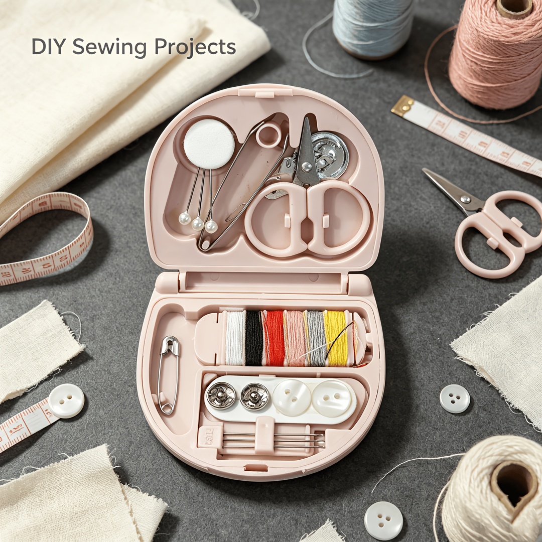 2pcs Mini Travel Sewing Kit with Essential Tools