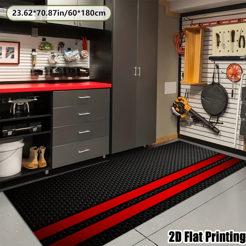 TEMU 1pc Alfombra para Garaje de Motocicleta - Alfombra para Piso de Garaje y para Estacionamiento de Motocicletas, Alfombra de Protección para Piso