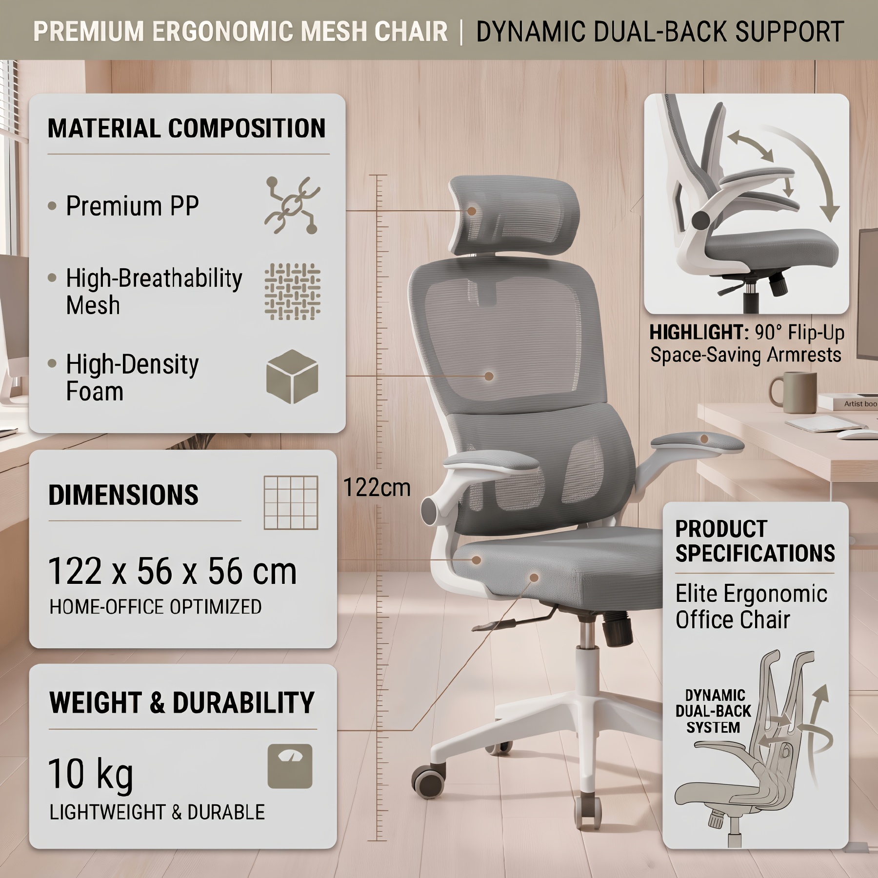Ergonomic Tactical Mecha Gaming Chair Suitable For Pc Setup, Heavy-duty Swivel Chair With High-back, Manual Recline & Heavy-duty Base, Suitable For Computer Desk, , Office Chair, Hard Compatible