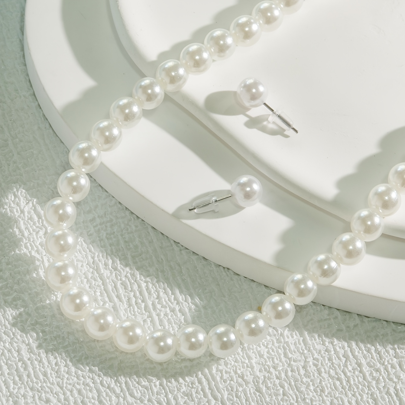 3pcs Simple Earrings and Adjustable Necklace Set, Elegant Fashion Accessories
