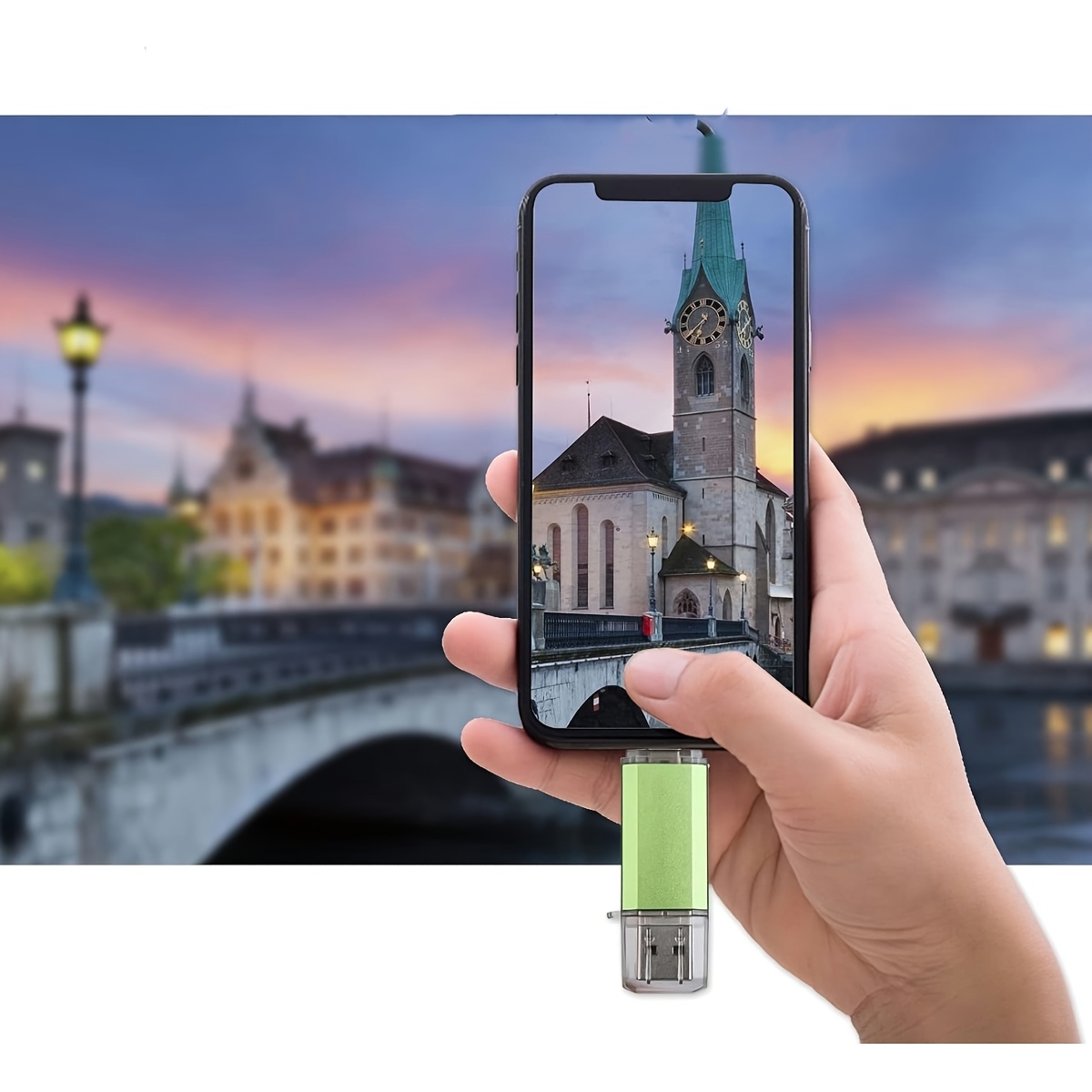  tipo c usb stick 64gb/128gb/256gb otg memoria usb c mini esterno per , telefono , tablet e computer (verde) Dettagli dell'articolo 2