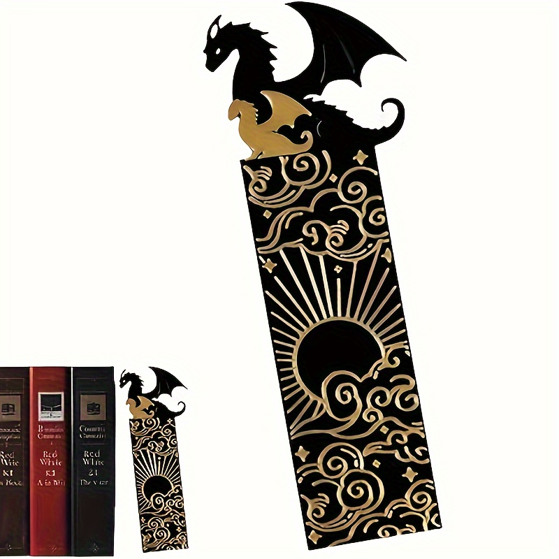 

& Flame Bookmark - Construction, Black & Golden Accents, Readers And Collectors