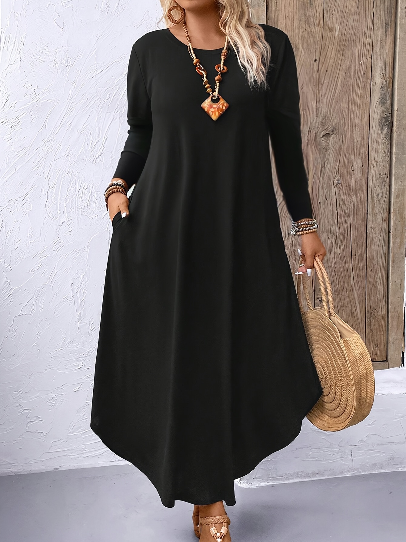 black maxi dress gameday Highway Maxi Dress main image 1