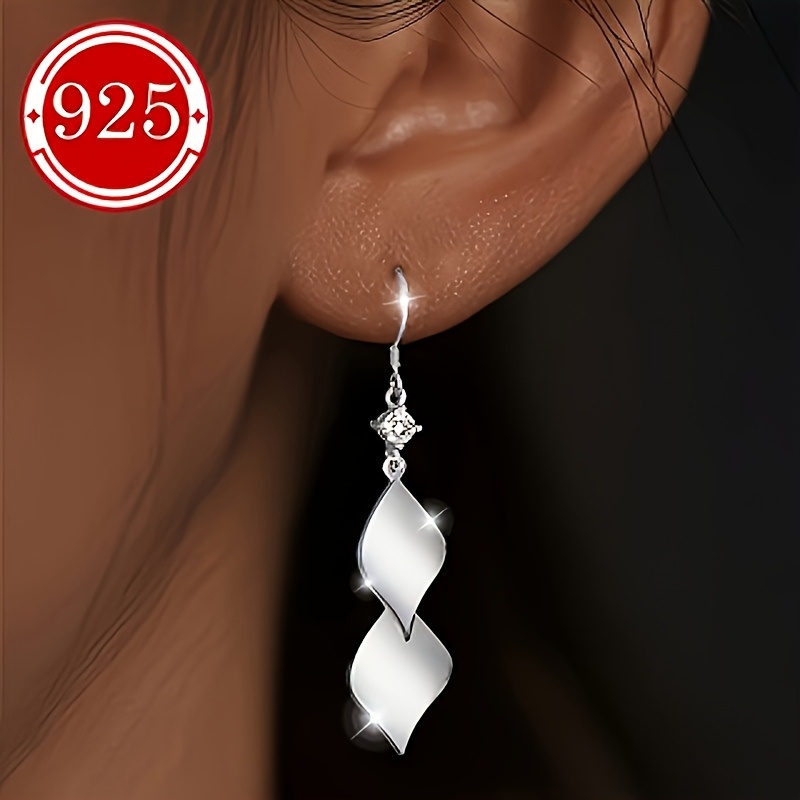 Women's 925 Sterling Silver Double-Layer Leaf Stud Earrings — Elegant Gift