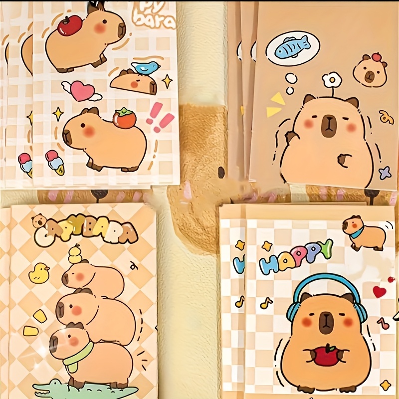 

20-pack Cute Capybara Mini Notebooks With Closure, Plain Pocket Journals For Office, To-do , , , And Organization