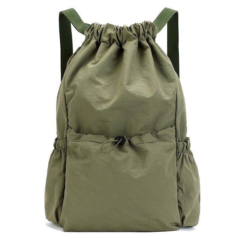 TEMU Unisex Portable Backpack Made From High-quality Fabric With Adjustable Shoulder Straps. The Bag Is Foldable For Compact Storage, Saving Space.