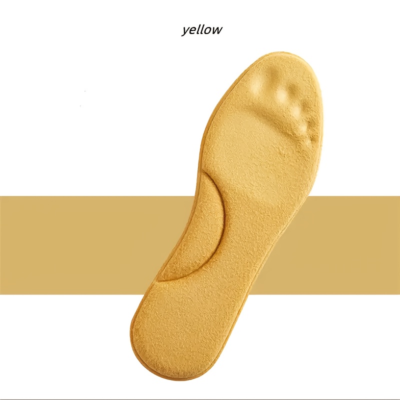 Image of 1 Pair Of Winter Self-insole, Foot Thermal Thickening Non-slip Insole, Insole, Women's Warm Sports Shoe Padding