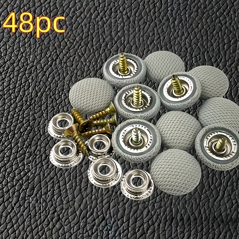 TEMU 48pcs Car Ceiling Liner Clip Set, Universal Quick-install Fasteners, Suitable For Repairing Sagging Ceilings, Car Interior Repair Tool Set,