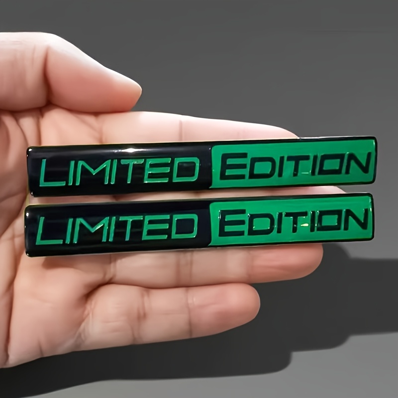 2pcs Edition Emblem 3d Metal Badges Decal Sticker Sport Emblem For Rear Trunk Side Car Motorcycle Sticker Additions
