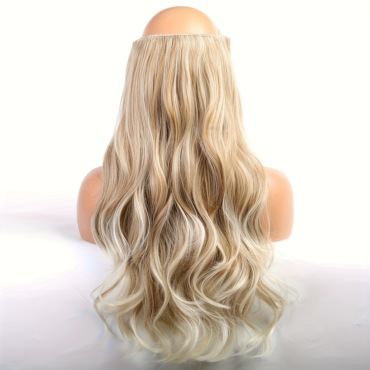 22-inch Long Wavy Curly Synthetic Hair Extensions - Stylish Hair Additions For Everyday Wear - High-quality Hair Additions For Full, Beautiful Hair