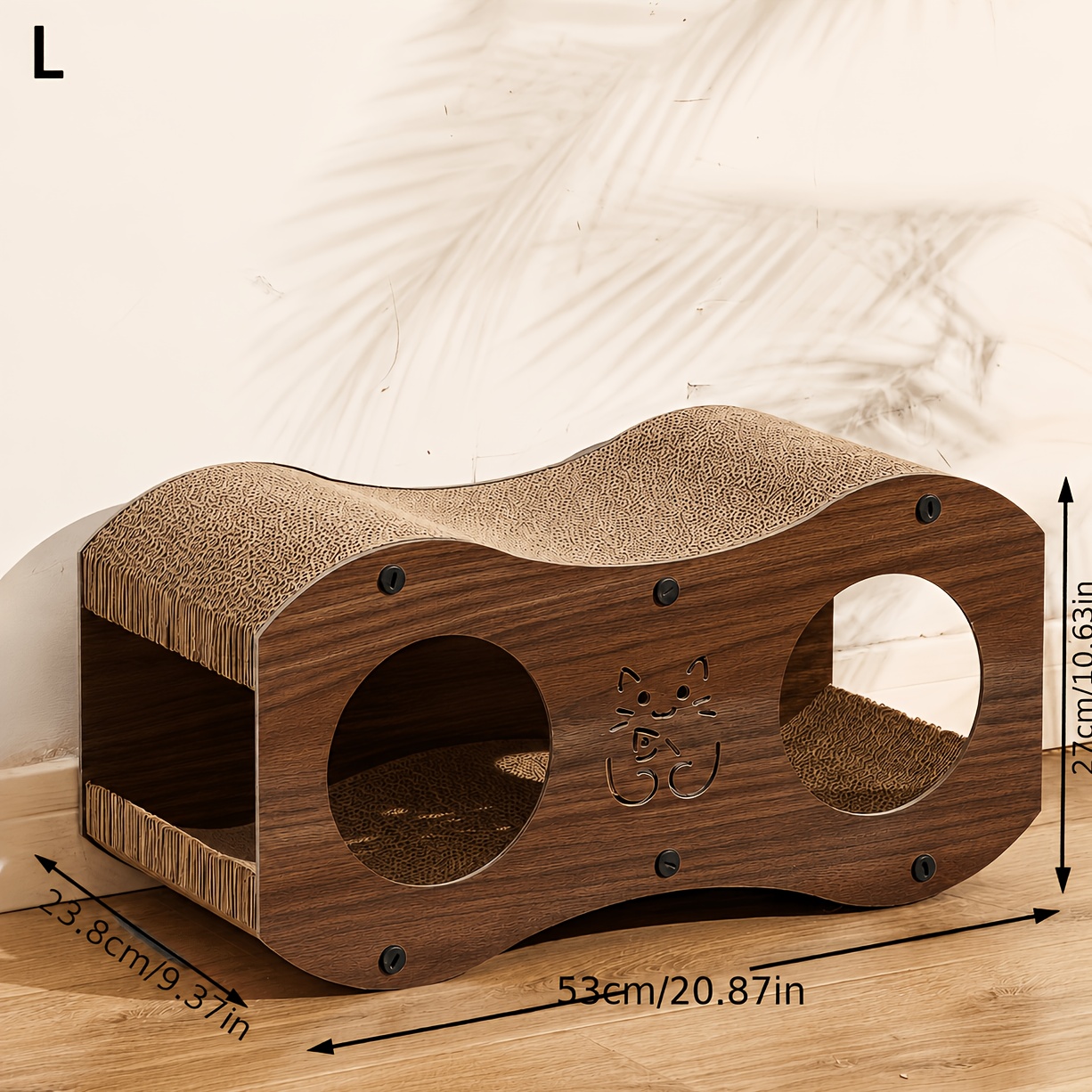 TEMU 1 pièce, couleur et style de l'accessoire expédiés aléatoirement. Planche à gratter et panier pour chat, à l' et peluches, 'été à double couche