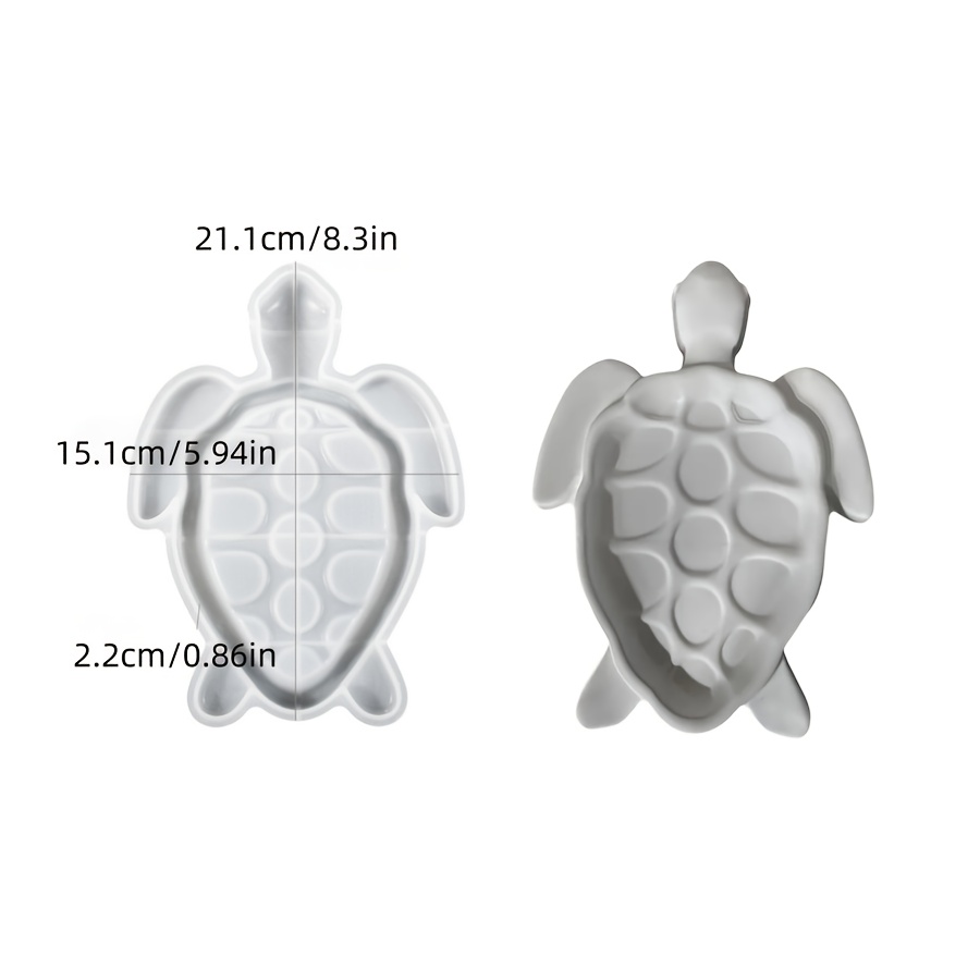E-shop DIY Harzform, Schildkröten-Schalen-Dekorationsform, Heimdekoration Aufbewahrungsplattform, Tropfkleber-Gips-Silikonform