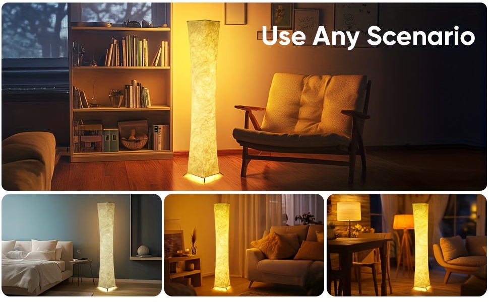 Contemporary Soft Light Floor Lamp with a Minimalist Design, Featuring a USB Connection, Ultra-Slim Warm Light at 3000K, a Lampshade Made of Tyvek Fabric, And an LED Soft Light Strip, Perfect for Living Rooms, Bedrooms, And Gaming Rooms