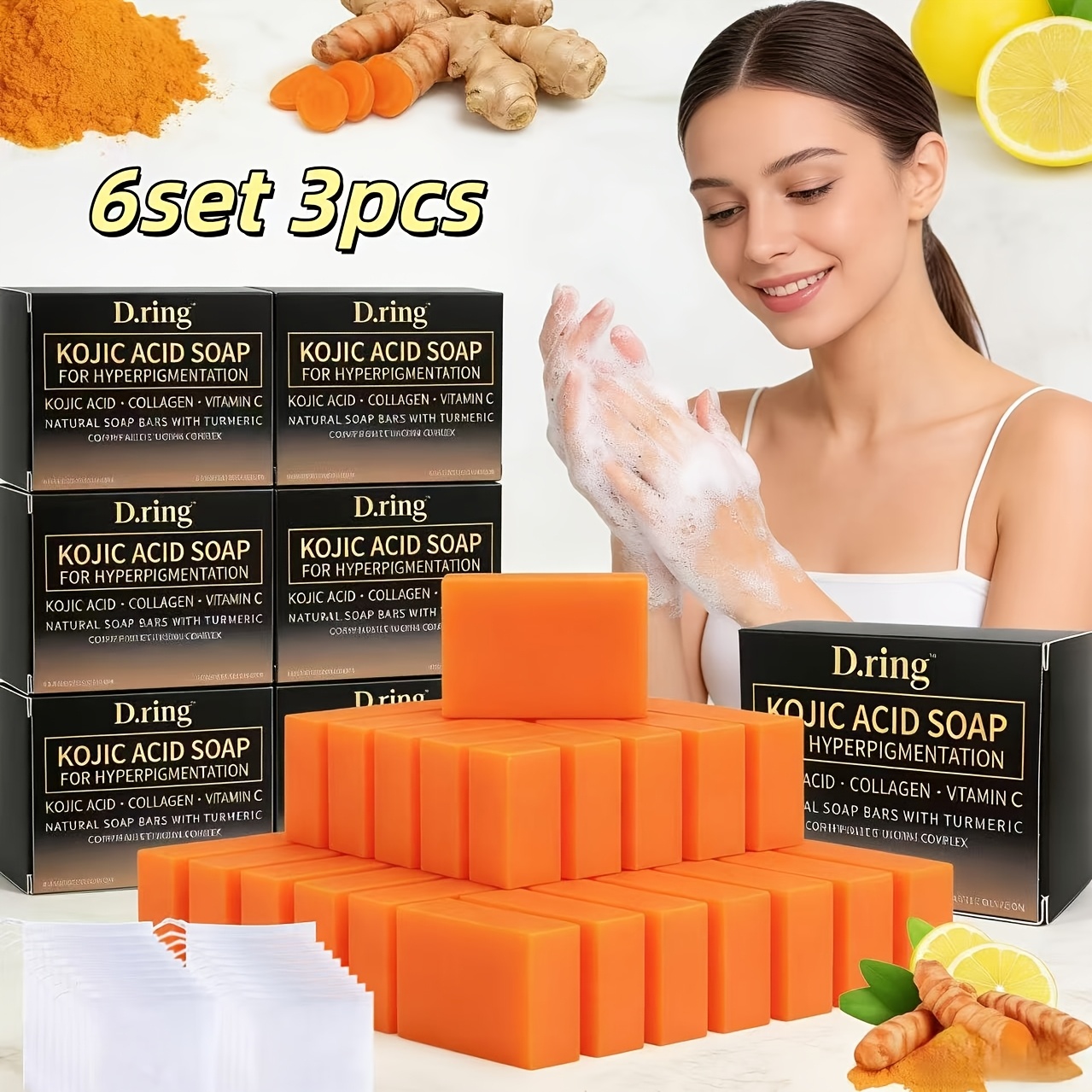 kojic acid soap sold on Temu United States