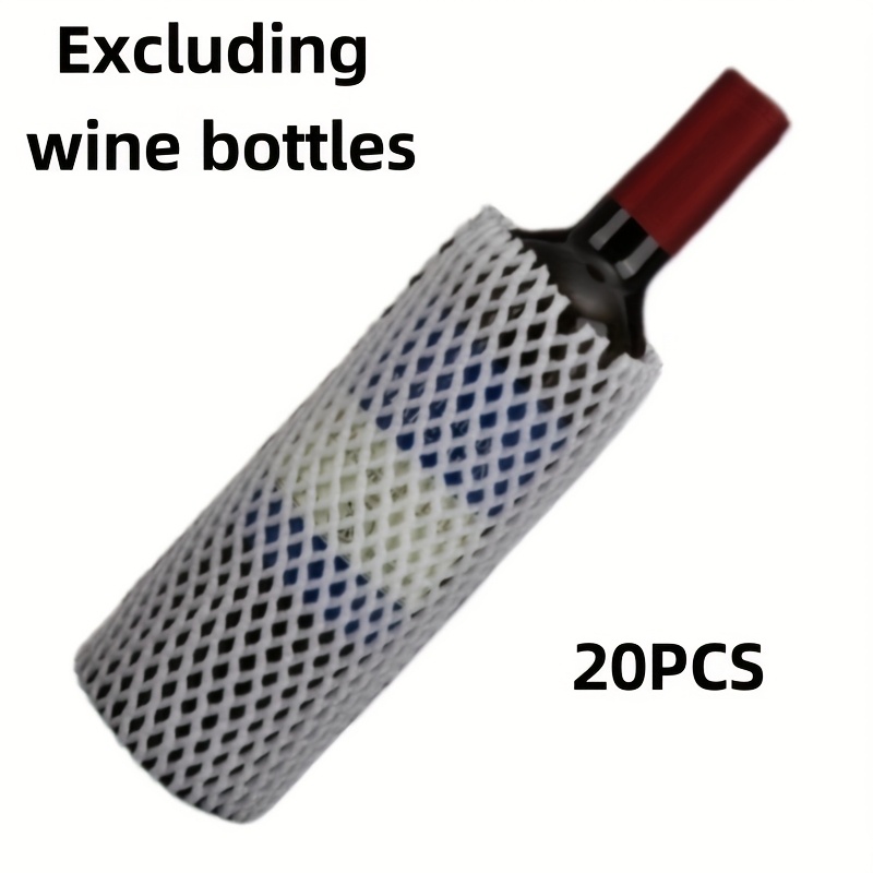 Image of 20pcs/10pcs Of Large Protectors For Wine, , And Other Glass Bottles, As Well As Perfume Bottles. Are Durable, Elastic, And Ideal For Moving, Traveling, And Outdoor Activities
