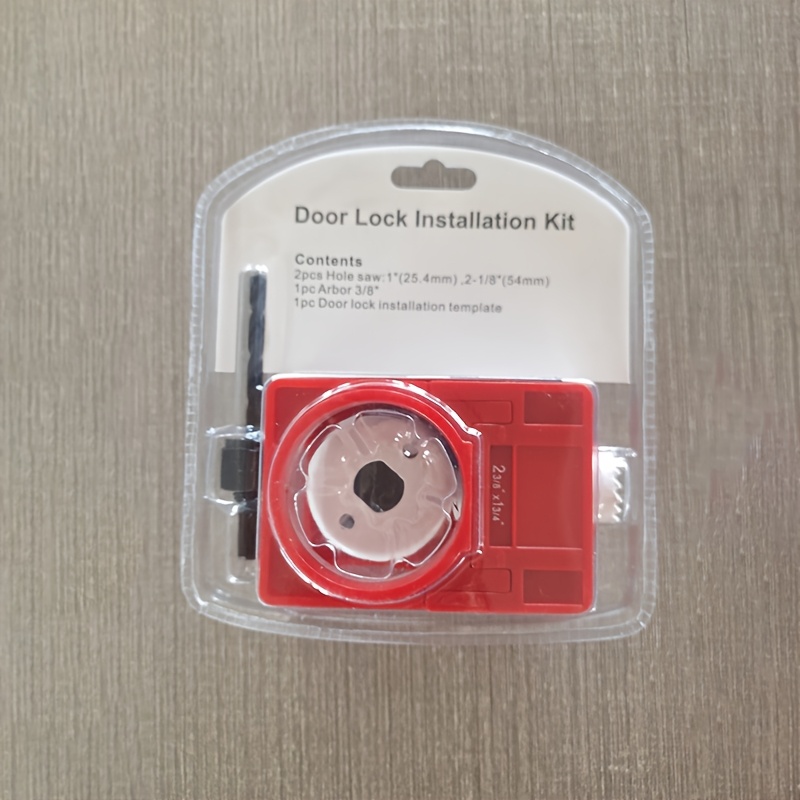 Heavy-Duty Door Lock Installation Kit with Drill Bit Set