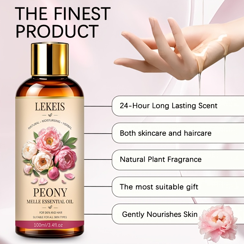 Peony Essential Oil for Multifunctional Skin and Hair Care
