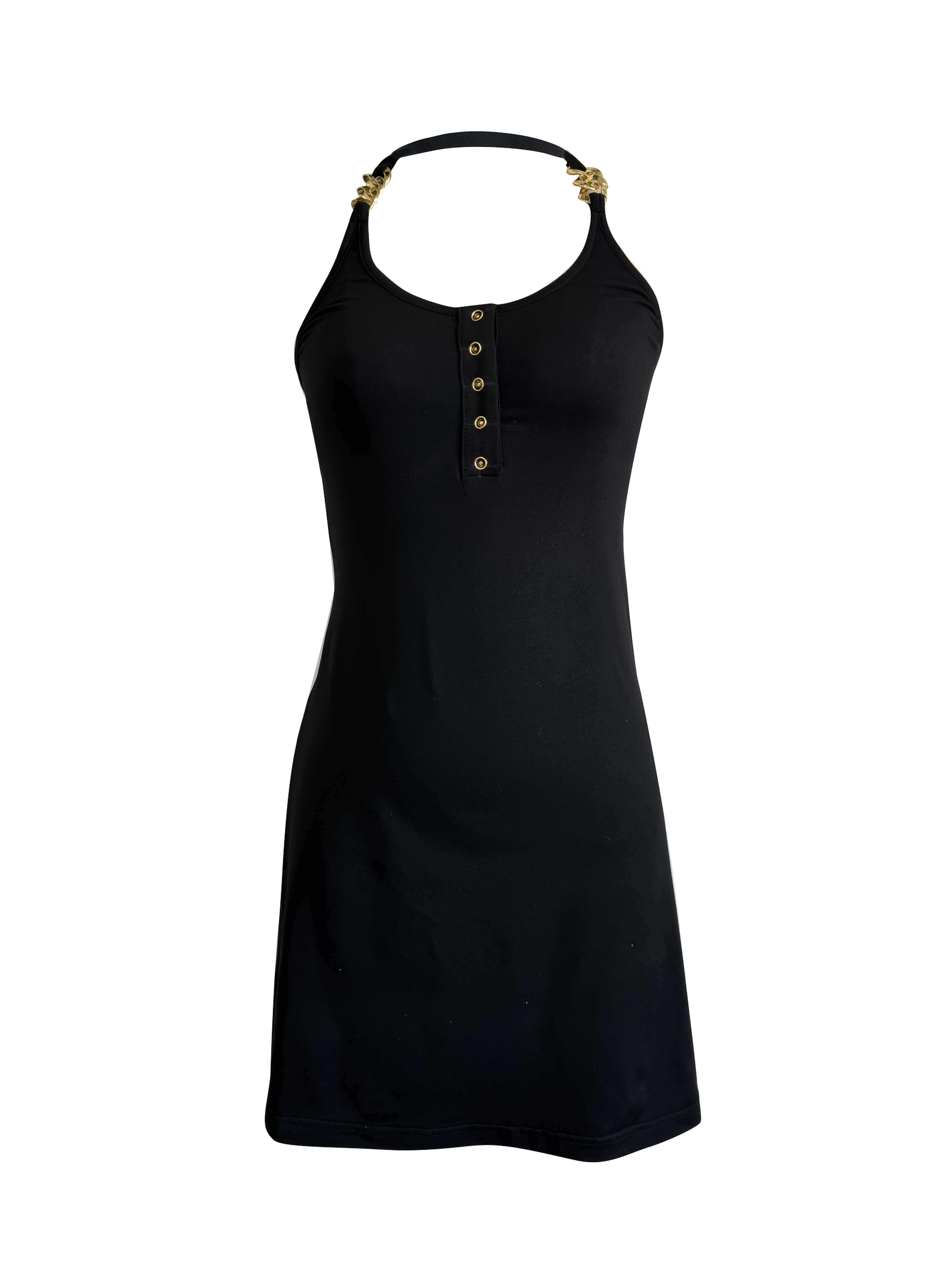 slim fit dress slacks Dev Satin Halter Mini Dress main image 1