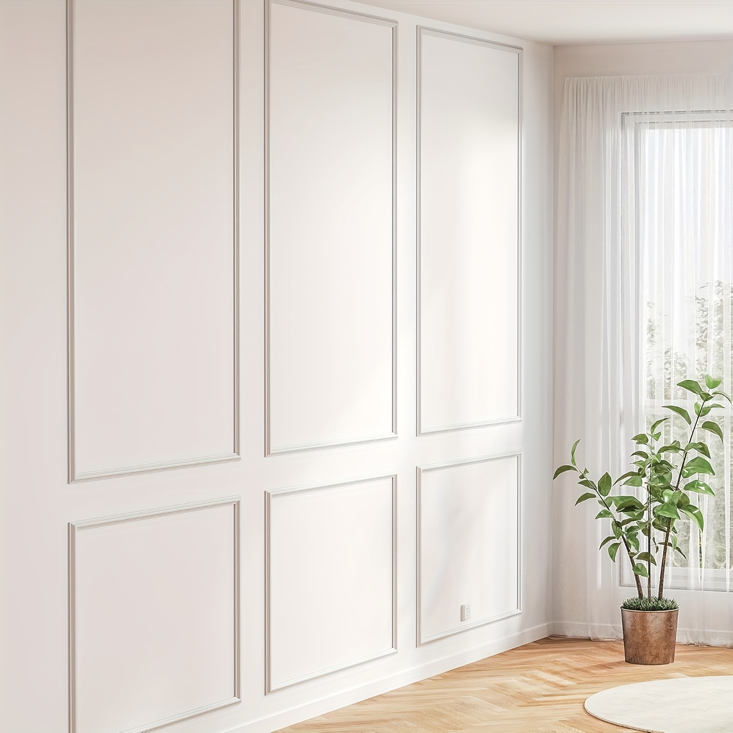 Arthome Kit Modanature Pretagliate – 3 Cornici In Polistirene Rigido Per Pareti Interne, Installazione Con Colla E Verniciabile