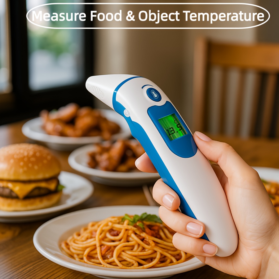 This Is a Dual-Function -Grade Infrared Thermometer That Can Measure Temperature from Both The Ear And Forehead, Ensuring Precise Readings for Family Health Monitoring. (AAA Batteries Not Included) - Image 6