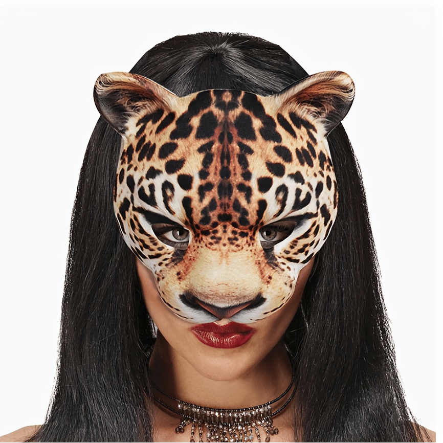 Leopard Costume Mask for Themed Parties