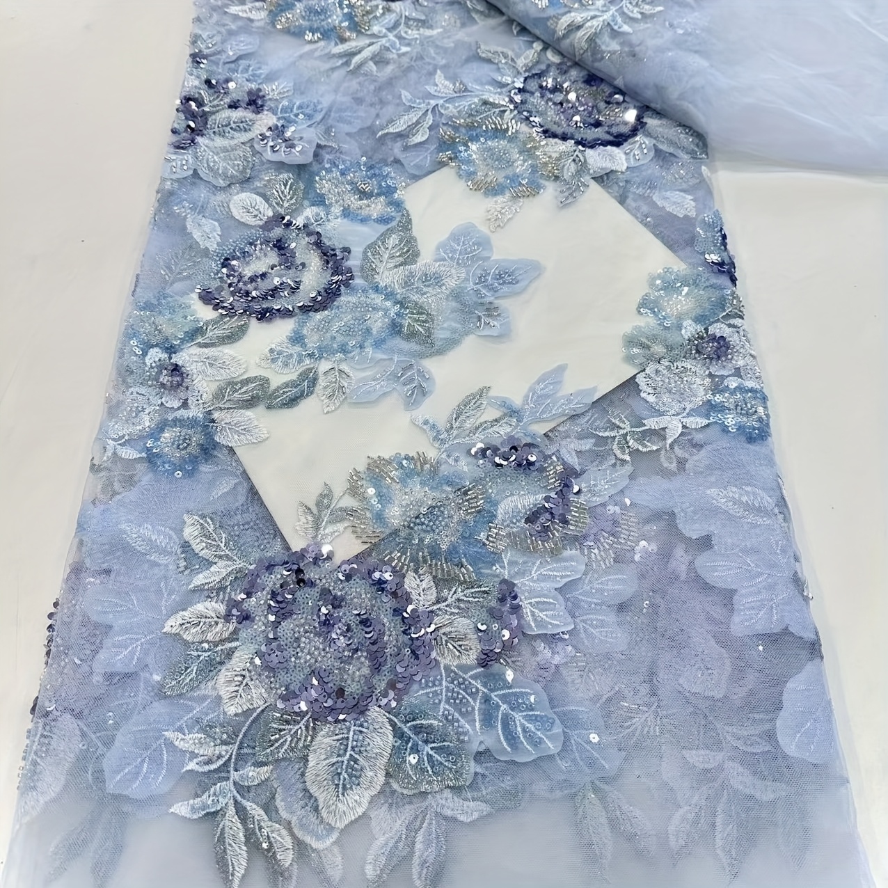 elegant floral lace fabric pearl embellishments 100 - Temu Oman