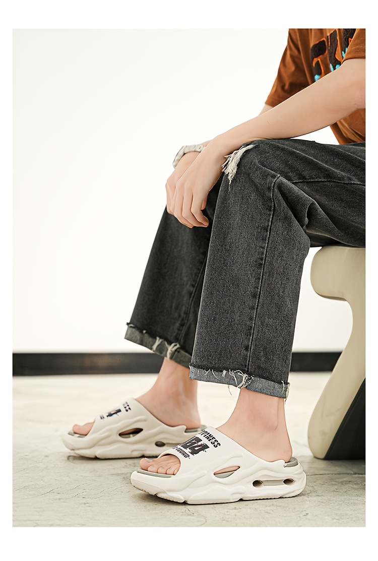 unisex eva slide sandals lightweight non slip indoor outdoor beach shower slippers with cushioned insole breathable open toe design for men women spring summer casual shoes indoor footwear minimalist style durable footwear minimalist lifestyle Product details 6