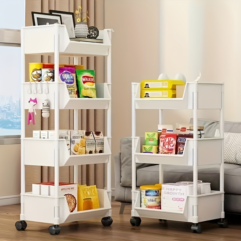 

Luxury 5-storey Roller Storage Cart With Flat Pulleys - The For Organizing Living Rooms, Bedrooms, And Dormitories