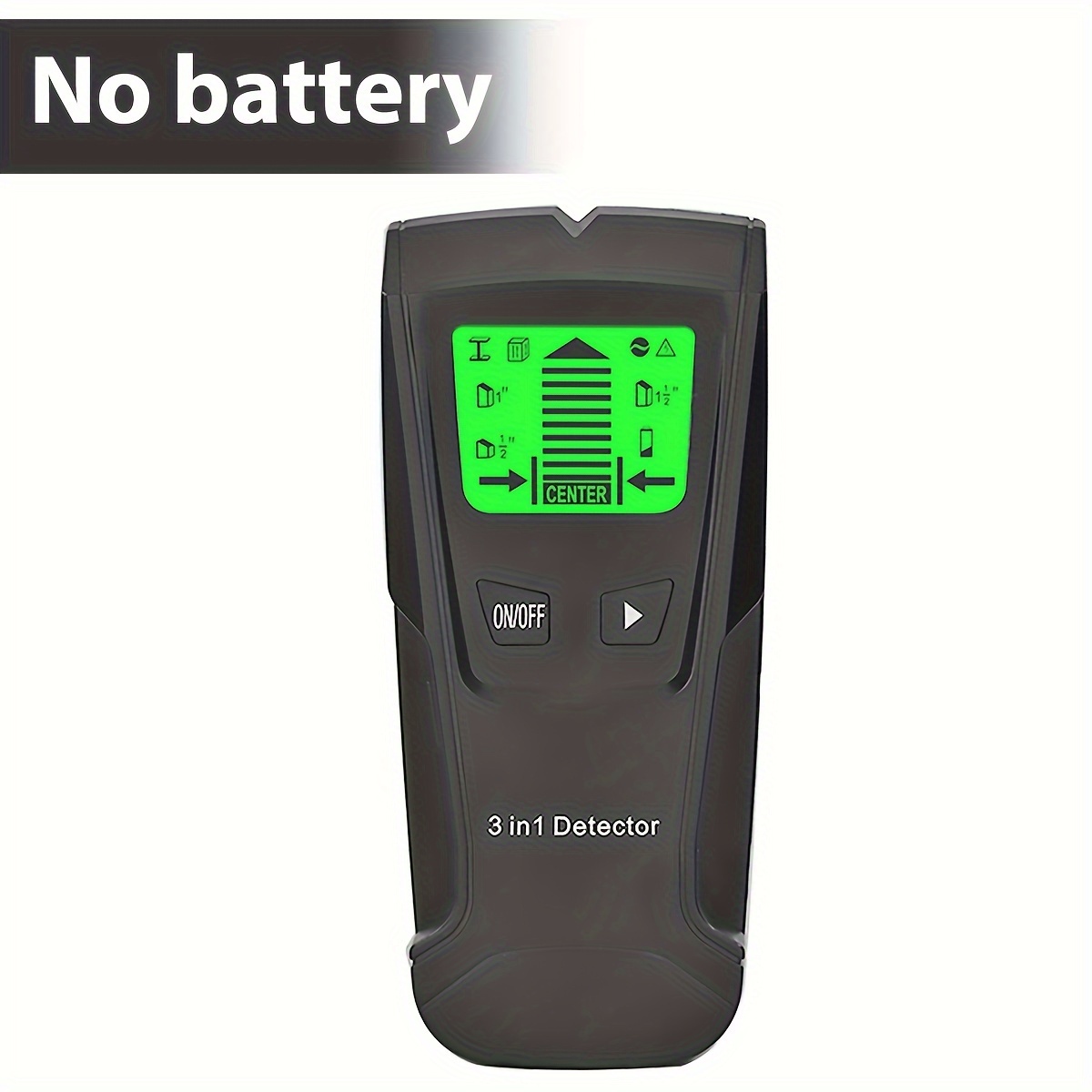 TEMU 1/2pcsmetal Wood Detector 3 In 1 Stud Finder Lcd Screen Precise Position Stud Sensor Thickness Measuring Instruments Wall Beam Scanner For Wood