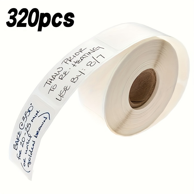 

320pcs White Blank Stickers - Labels For Scrapbooking, Diy Crafts & Gift Packaging