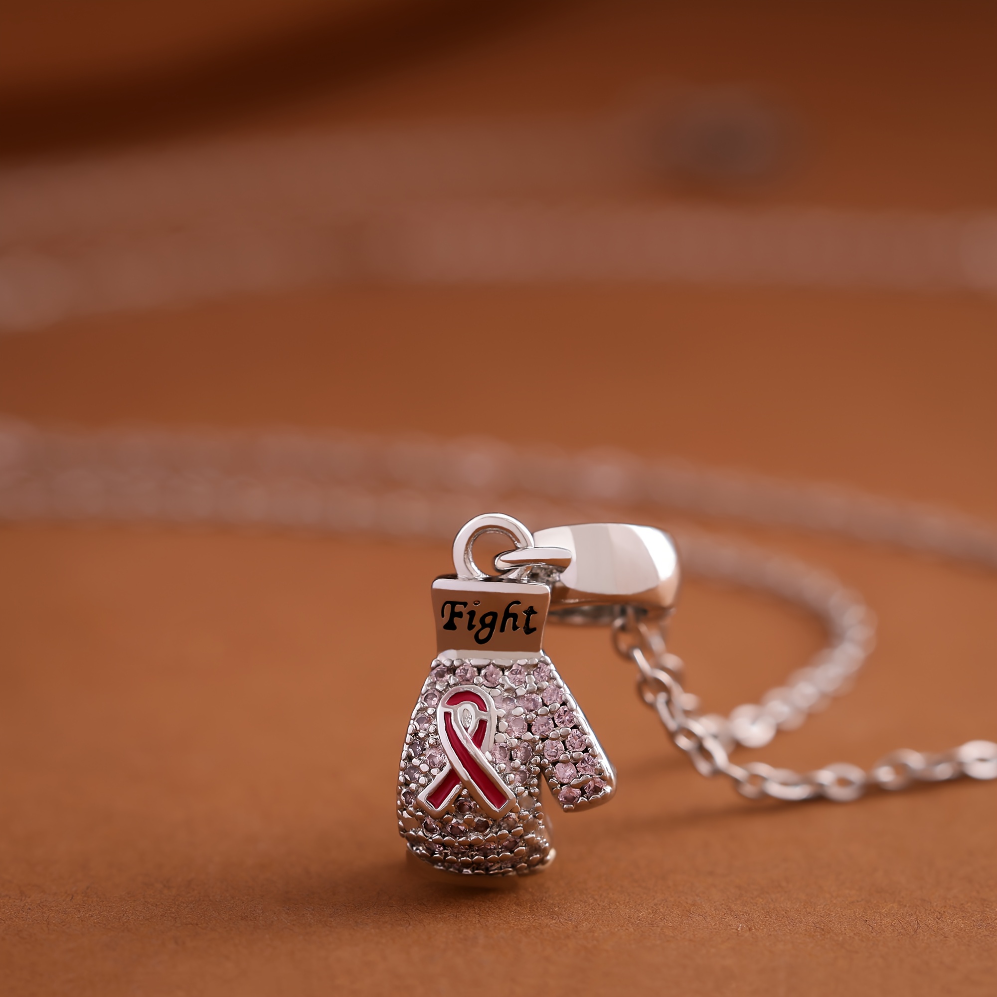 TEMU A Pendant Necklace Made Of Copper With Boxing Gloves, The Boxing Gloves Have , + Fight Elements Resistance, A Symbol Of And Strength, A Gift For Public Activities