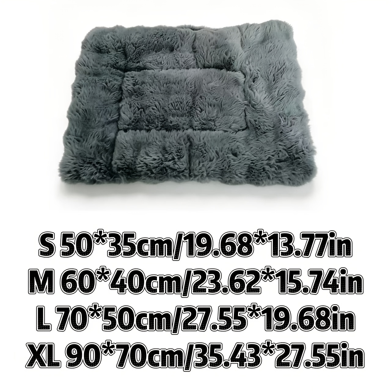TEMU Long Plush Mat, Thickened And Warm Mat For Cats And Dogs, Soft And Comfortable Cat Sleeping Mat, -one Cat Bed, Suitable For