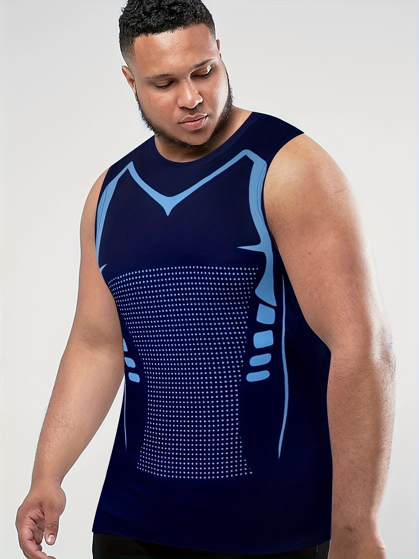 Ksa Mens Plus Size Gym Wear Men's Plus Size Summer Workout Tank