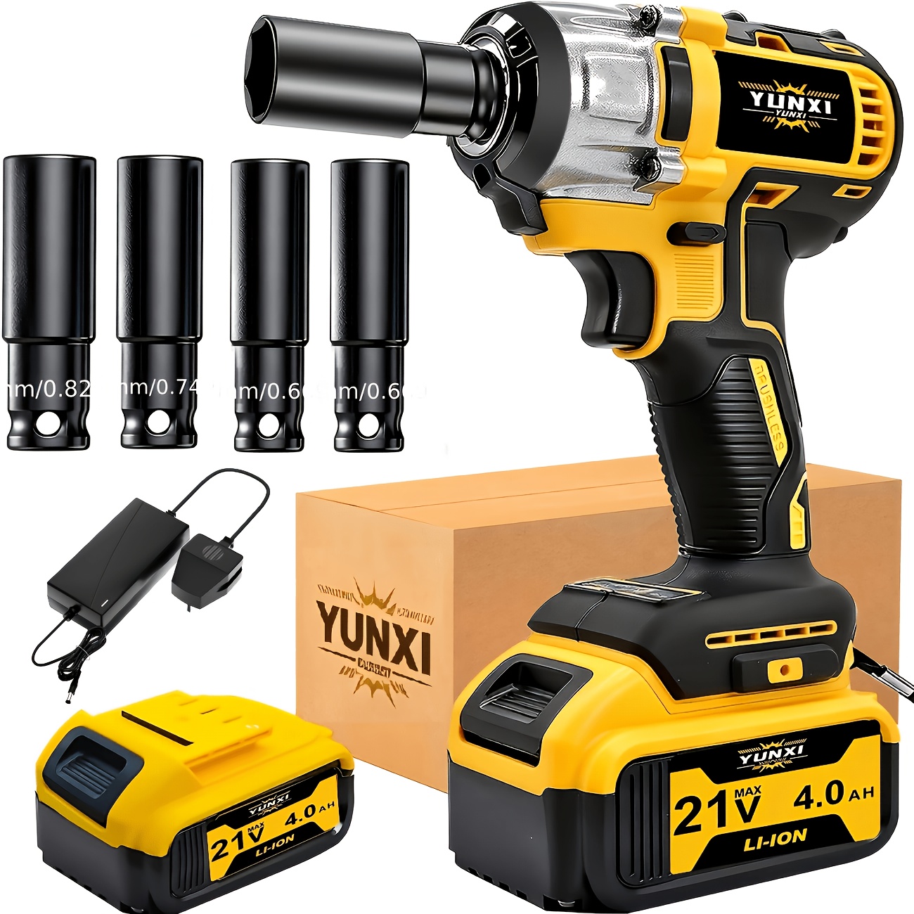 21V High Torque Cordless Impact Wrench Kit