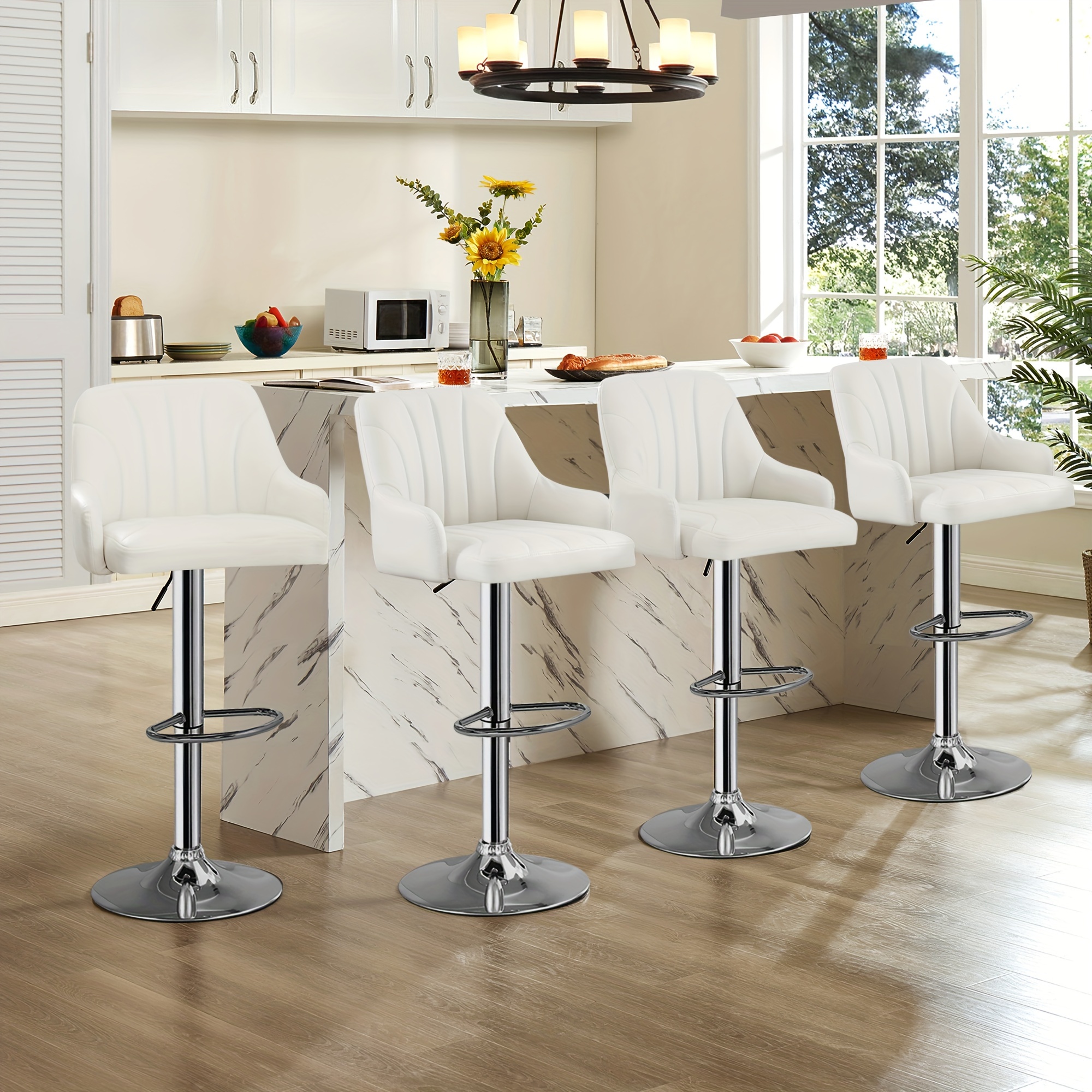 Amisco Cardin Swivel Counter Stools With Arms And Swivel Amisco