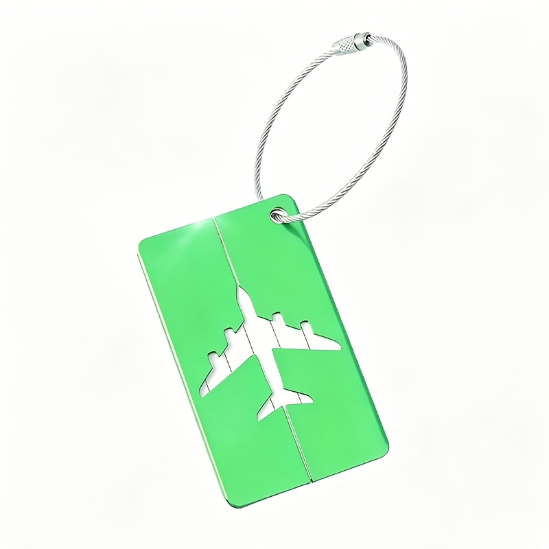 Customizable Airplane Logo Luggage Tag, Engravable