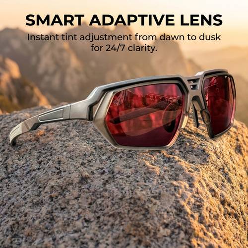 Men s Photochromic Polarized Sunglasses- Adaptive Lenses with, Suitable Driving, Cycling, and Outdoor